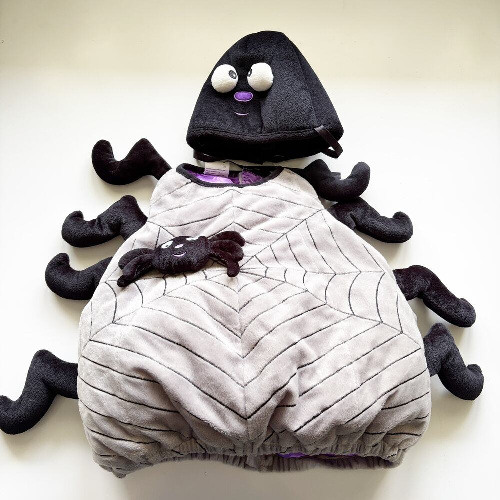 Spider Halloween Costume Sz 12-18 mo Adorable Padded Warm Whimsical Cute Silly